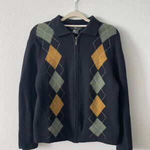 Net International argyle sweater size medium